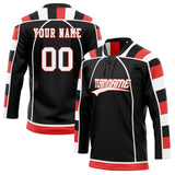 Custom Unisex Black & White Pattern Hockey Jersey