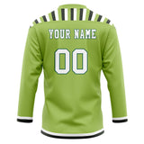 Custom Unisex Green & White Pattern Hockey Jersey