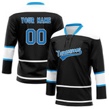 Custom Unisex Black & White Pattern Hockey Jersey