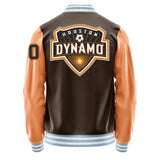 Houston Dynamo Varsity Letter Jacket Custom Letter & Number