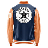 Houston Astros Varsity Letter Jacket Custom Letter & Number