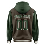 Custom Brown Dark Green Jacket