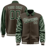 Custom Brown Dark Green Jacket