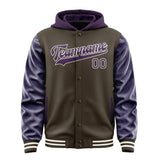 Custom Brown Purple Jacket