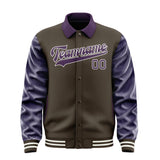 Custom Brown Purple Jacket