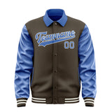 Custom Brown Sky Blue Jacket