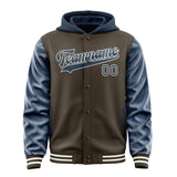 Custom Brown Blue Jacket