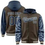 Custom Brown Blue Jacket