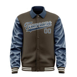 Custom Brown Blue Jacket