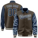 Custom Brown Blue Jacket