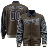 Custom Brown Navy Jacket
