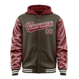 Custom Brown Crimson Red Jacket