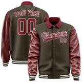 Custom Brown Crimson Red Jacket