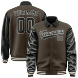 Custom Brown Black Jacket