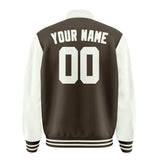Custom Brown White Jacket