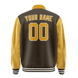 Custom Brown Yellow Jacket