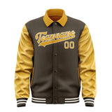 Custom Brown Yellow Jacket