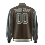 Custom Brown Dark Grey Jacket