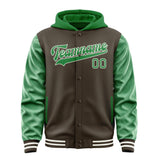 Custom Brown Emerald Green Jacket