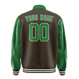 Custom Brown Emerald Green Jacket