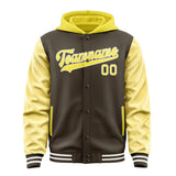 Custom Brown Light Yellow Jacket