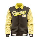 Custom Brown Light Yellow Jacket