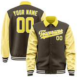 Custom Brown Light Yellow Jacket