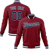 Custom Crimson & Royal Solid Color Varsity Jacket JA01240607CK127