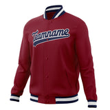 Custom Crimson & Royal Solid Color Varsity Jacket JA01240607CK127