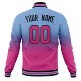 Custom Light-Blue & Pink Gradient Varsity Jacket JA01240607CK286