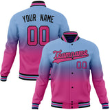 Custom Light-Blue & Pink Gradient Varsity Jacket JA01240607CK286