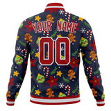 Custom Navy & Red Christmas 3D Varsity Jacket JA01240607CK328