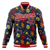 Custom Navy & Red Christmas 3D Varsity Jacket JA01240607CK328