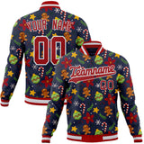 Custom Navy & Red Christmas 3D Varsity Jacket JA01240607CK328