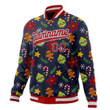 Custom Navy & Red Christmas 3D Varsity Jacket JA01240607CK328