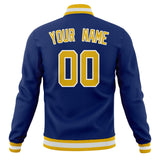 Custom Royal & Gold Solid Color Varsity Jacket JA01240607CK528