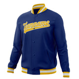 Custom Royal & Gold Solid Color Varsity Jacket JA01240607CK528