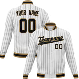 Custom White & Black Solid Color Varsity Jacket JA01240607CK615