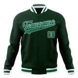 Custom Green & Kelly-Green Solid Color Varsity Jacket JA01240607JZ224