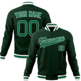 Custom Green & Kelly-Green Solid Color Varsity Jacket JA01240607JZ224