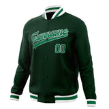 Custom Green & Kelly-Green Solid Color Varsity Jacket JA01240607JZ224