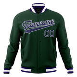 Custom Green & Royal Solid Color Varsity Jacket JA01240607JZ236