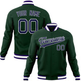 Custom Green & Royal Solid Color Varsity Jacket JA01240607JZ236