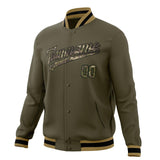 Custom Olive & Camo Solid Color Varsity Jacket JA01240607JZ351