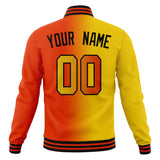 Custom Orange & Yellow Gradient Varsity Jacket JA01240607JZ376