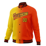 Custom Orange & Yellow Gradient Varsity Jacket JA01240607JZ376