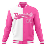 Custom Pink & White Gradient Varsity Jacket JA01240607WX420