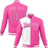 Custom Pink & White Gradient Varsity Jacket JA01240607WX420