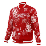 Custom Red & White Christmas 3D Varsity Jacket JA01240607WX483