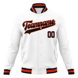 Custom White & White Solid Color Varsity Jacket JA01240607WX604